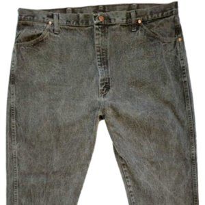 Men's Brown Wrangler Cowboy Cut Slim Fit Denim Western Jeans Size 42x32 13MWZKL